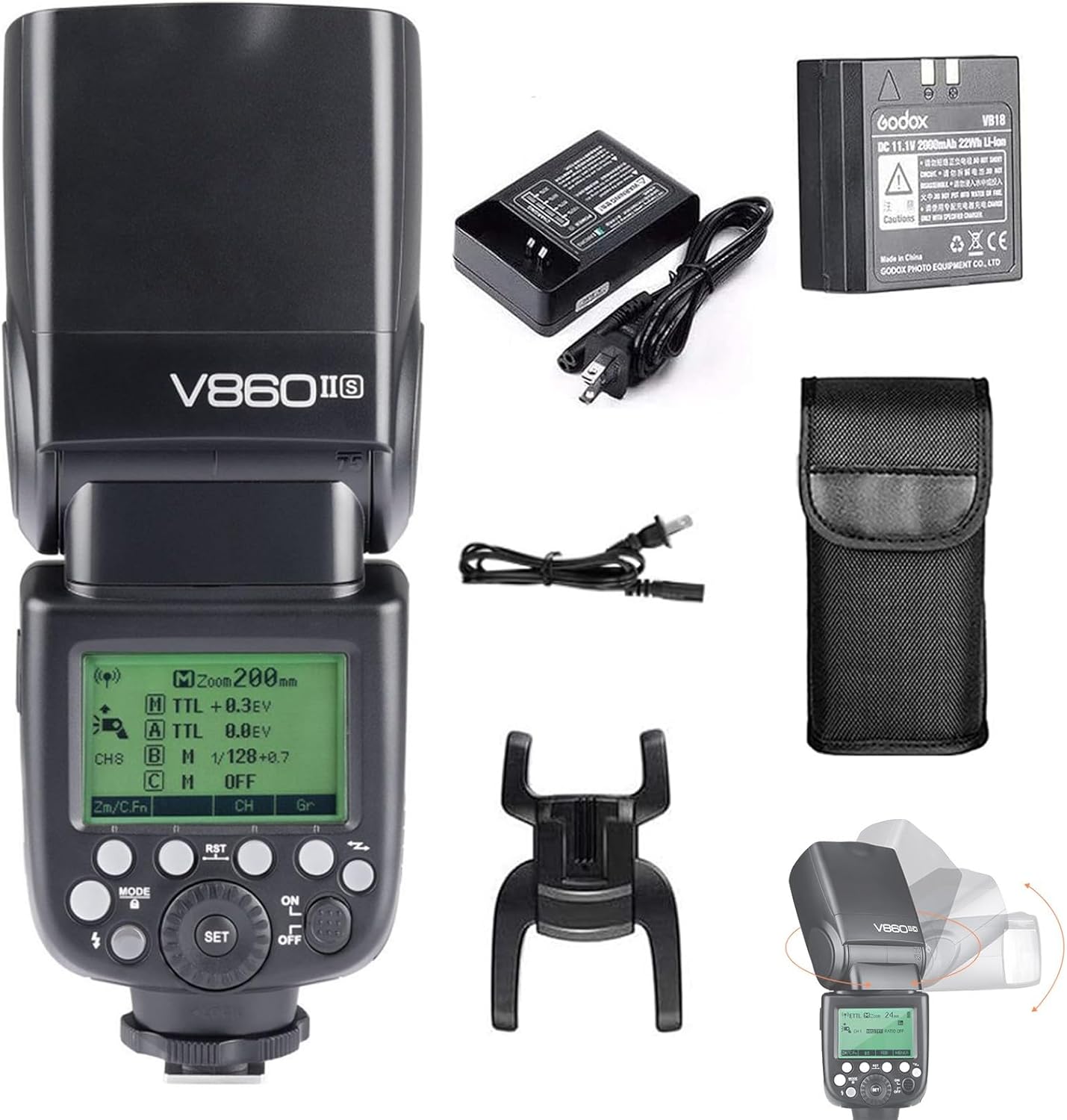 GODOX V860III TTL Flash con Batería para N-S-C