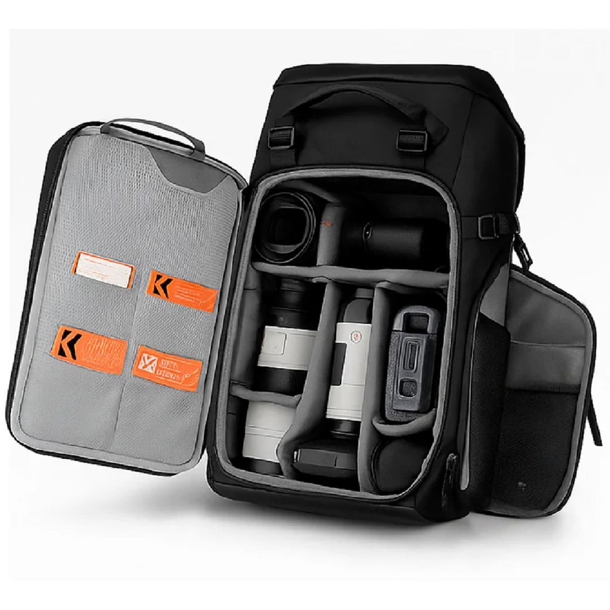 Morral Backpack Impermeable K&F Concept Star Wander 01 (Cap. 30 litros, Color Negro) KF13.206V1