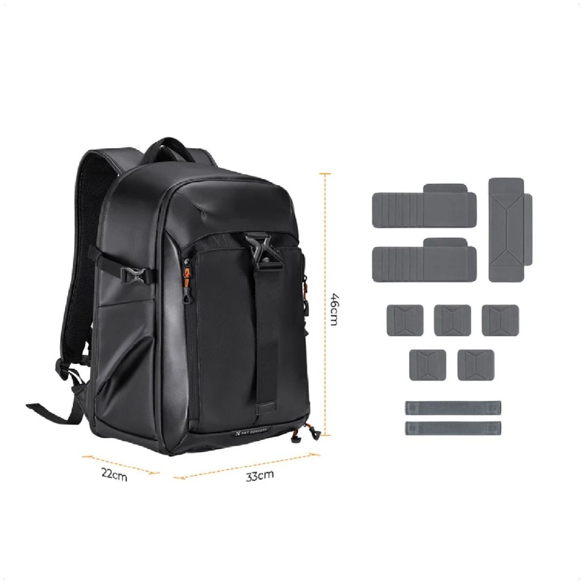 Morral Backpack K&F Concept Nature Wander (Cap. 25 litros Color: Negro) KF13.211